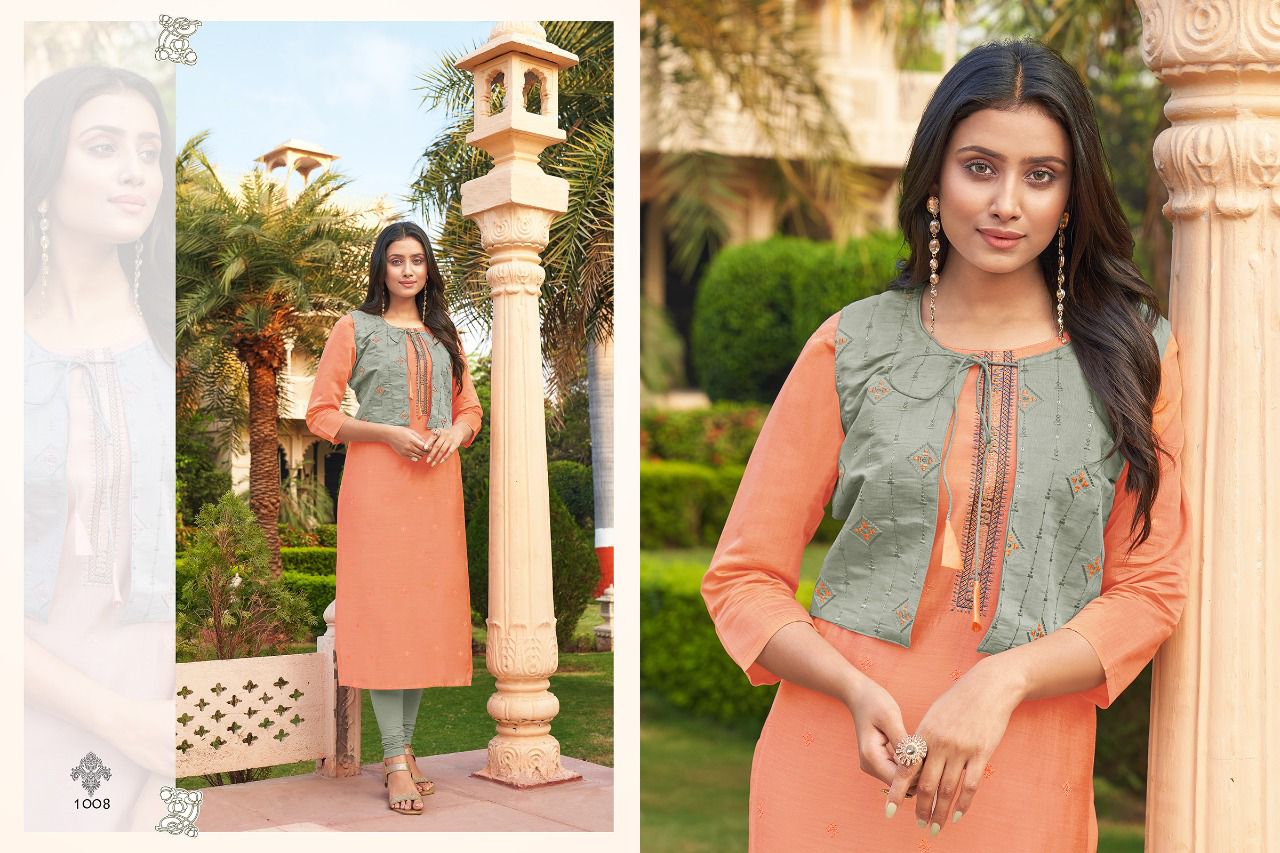 KAPIL TRENDZ MISSION Latest Designer Stylish Fancy Wear Kurti With Jacket Collection